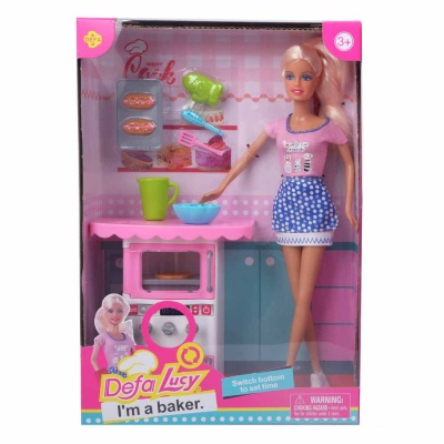 Набор с куклой Lucy Хозяюшка Defa 8421